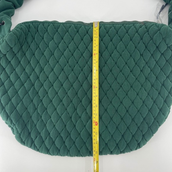 Free People FP Movement Hudson Quilted Fleece Bag - Evergreen NEW A2578 - Picture 10 of 10